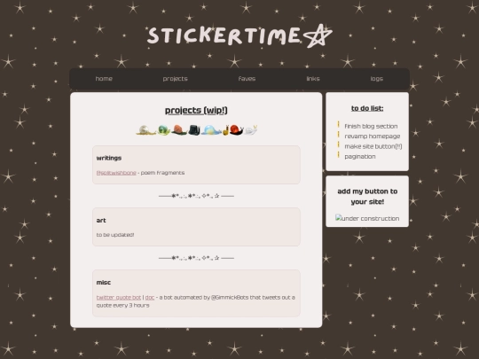 projects screenshot