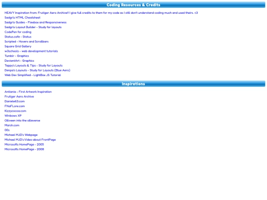 links screenshot