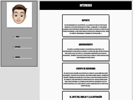 curriculum/intereses screenshot