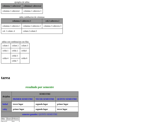 table screenshot