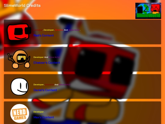 Credits screenshot