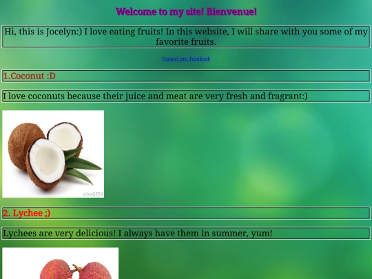 fruits screenshot