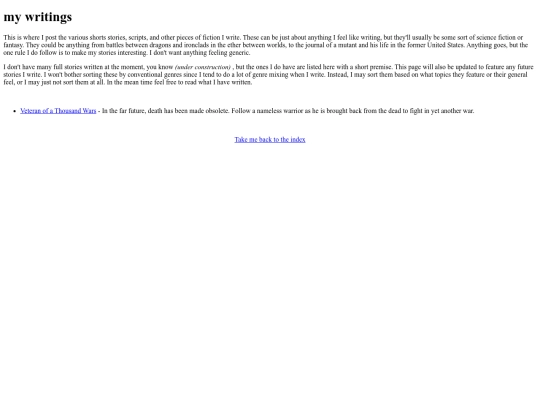 writing screenshot