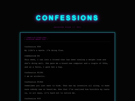 confessions screenshot