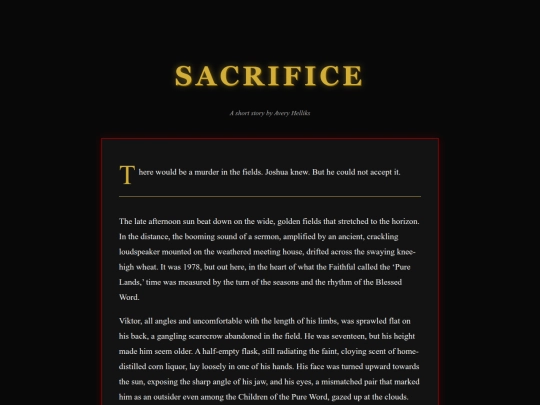 sacrifice screenshot