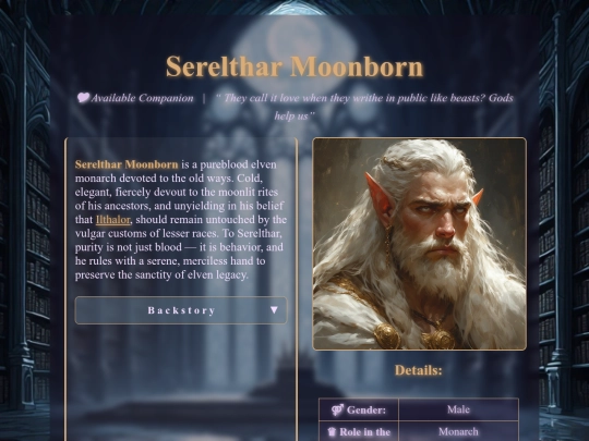 Compendium/Characters/testselthar screenshot