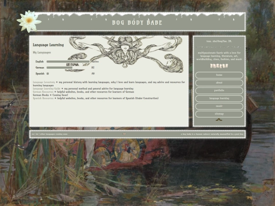 language screenshot