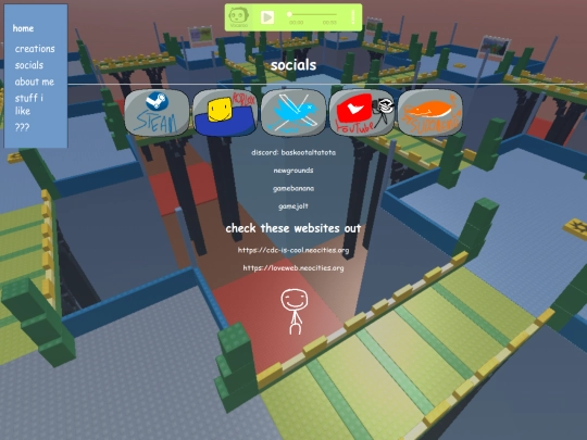 socials screenshot