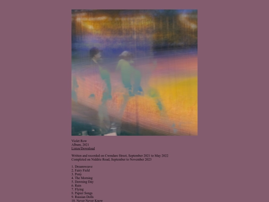 discography/violetrow screenshot