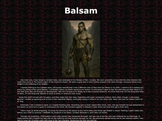 Balsam screenshot
