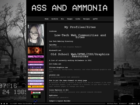 links screenshot