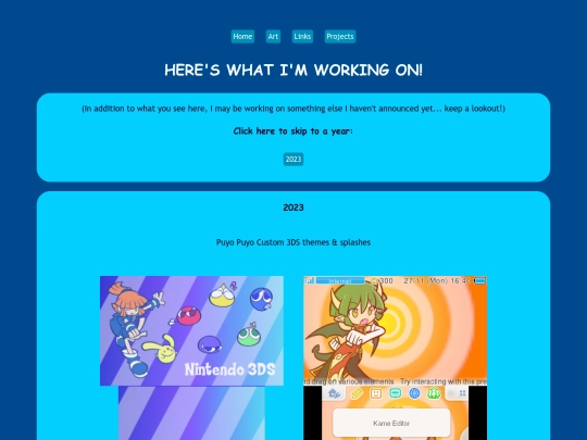 projects screenshot
