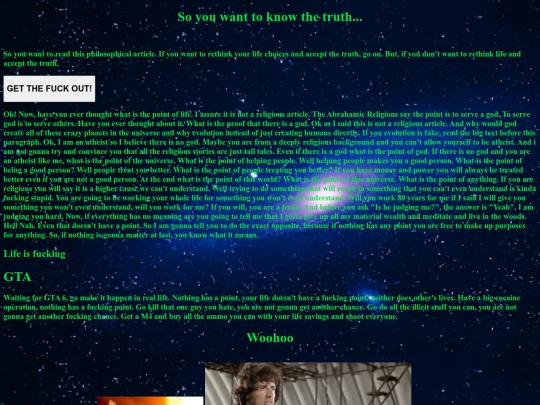 web/truth screenshot