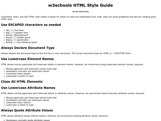 W3Style screenshot