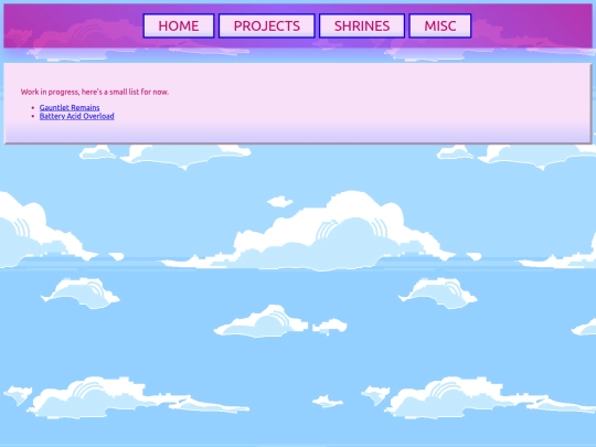 projects screenshot