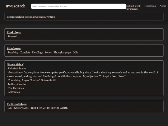 blogs screenshot