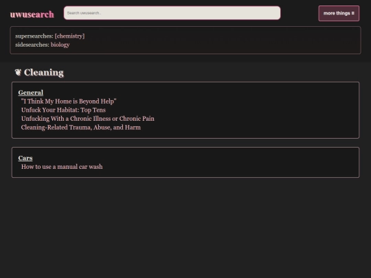 cleaning screenshot