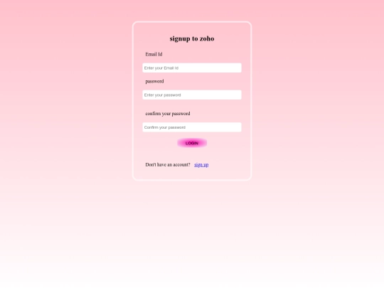 project 1/signup screenshot