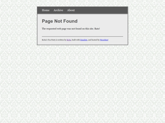 zonelets/not_found screenshot