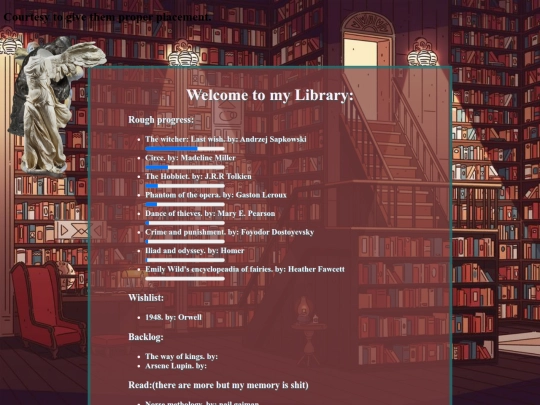 library screenshot
