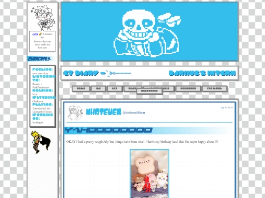 diary screenshot