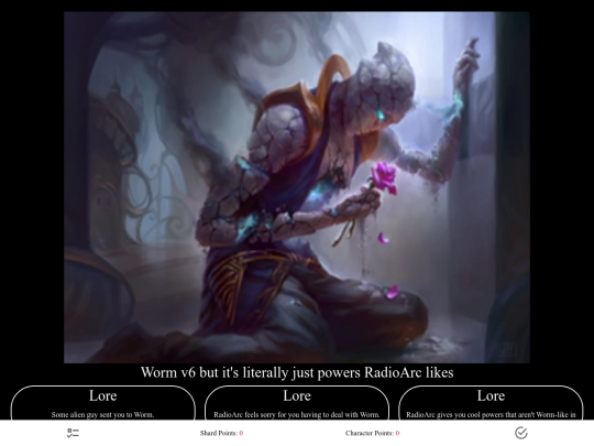 cyoa/Worm vRadio screenshot
