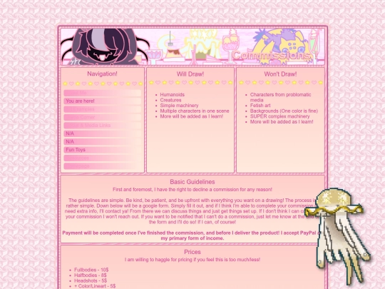 commissions screenshot