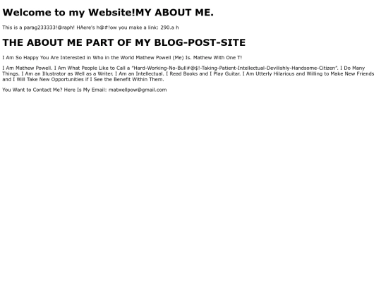 aboutme screenshot