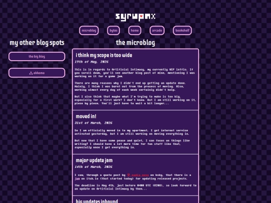 blog screenshot