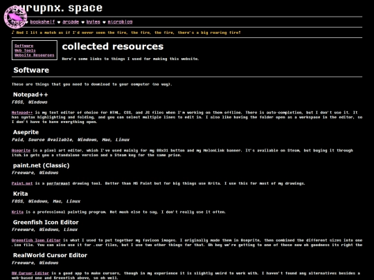 resources screenshot