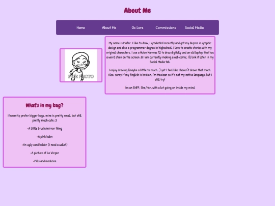 aboutme screenshot