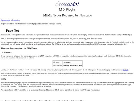 mimetypes screenshot