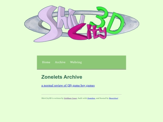 archive screenshot