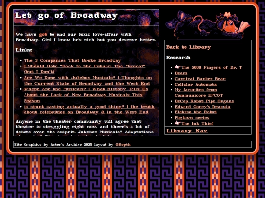 Library/Broadway screenshot