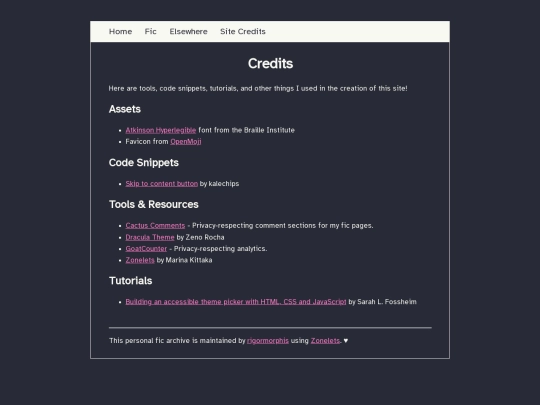credits screenshot