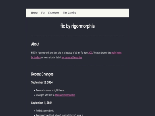 index screenshot