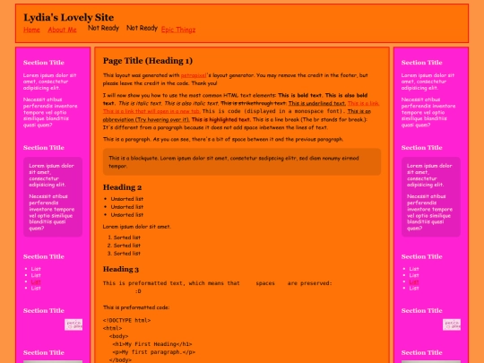 test screenshot