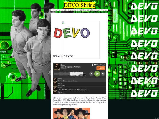 DEVOpage screenshot