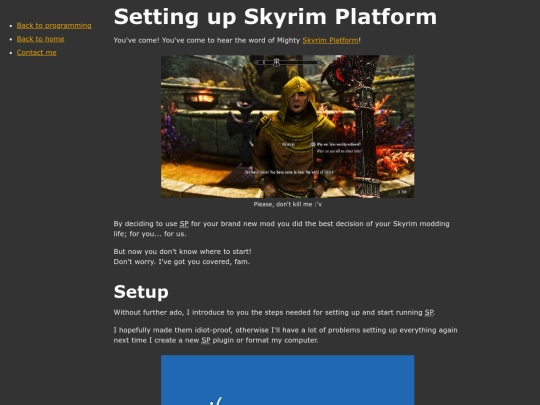programming/skyrim/skyrimplatform-01-setup screenshot