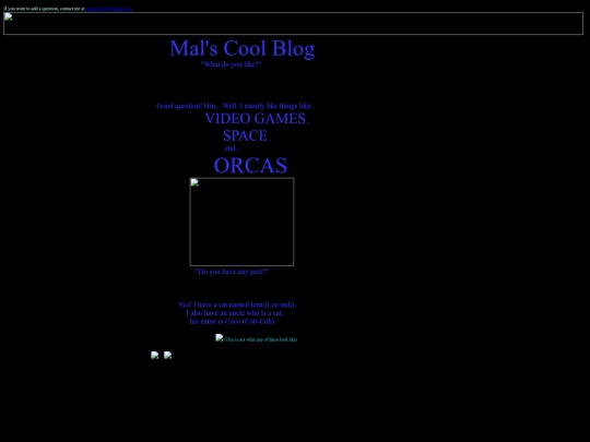 Blog screenshot
