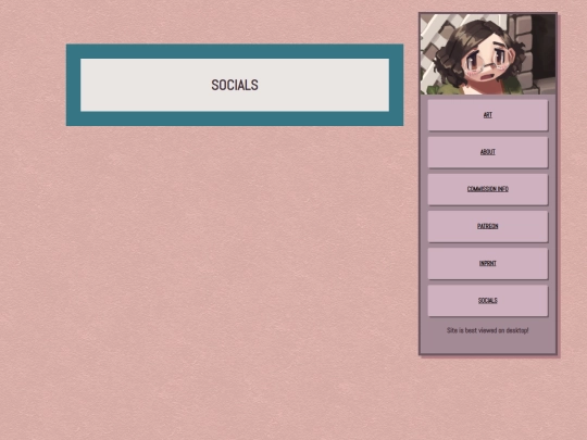 socials screenshot