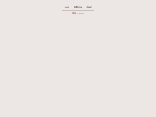 babbling screenshot