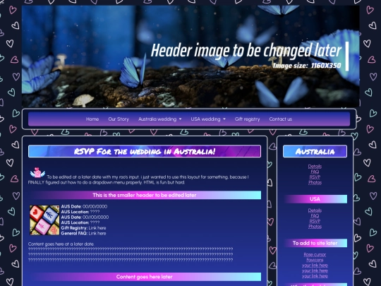 Aus/RSVP screenshot