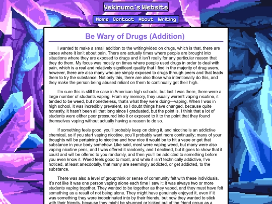 writing/be_wary_of_drugs_addition screenshot