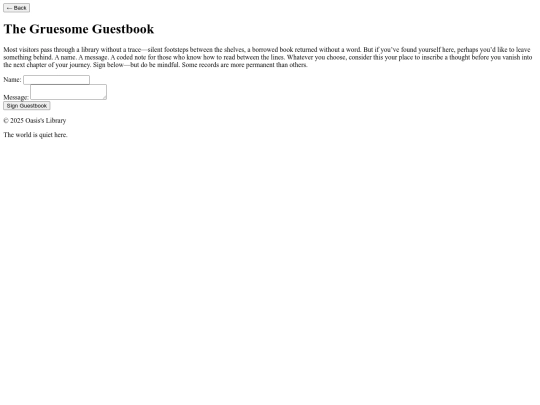 guestbook screenshot