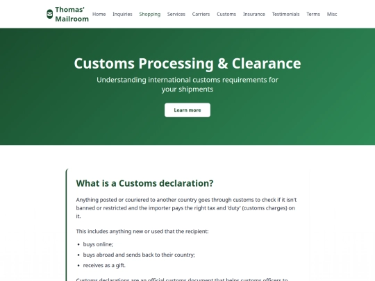 customs screenshot