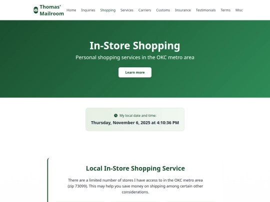 shopping screenshot