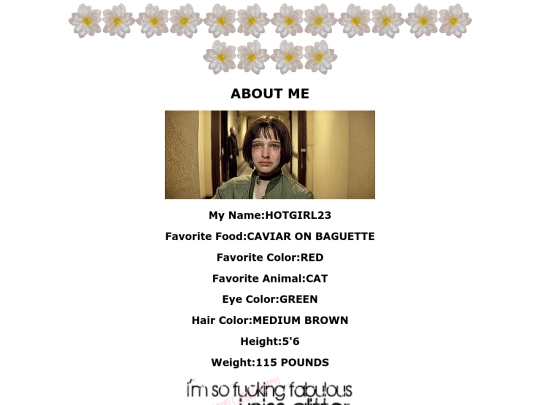 aboutme screenshot