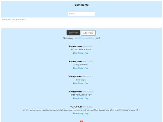 comment screenshot