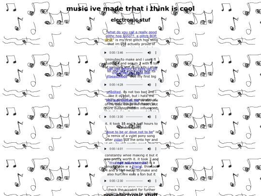 musicportfolio screenshot